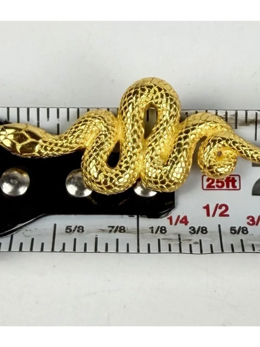 Vintage Metropolitan Museum Of Art MMA USA Snake Earrings Gold Tone 2”